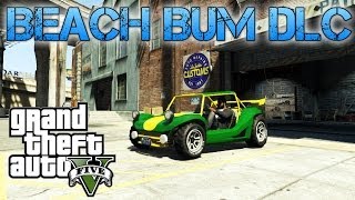 Grand Theft Auto V  BEACH BUM DLC  New cars and weapons gameplay [upl. by Onitsuj]