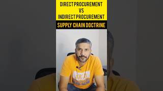 Direct Procurement vs Indirect Procurement supplychaindoctrine procurement supplychain [upl. by Anoyi]