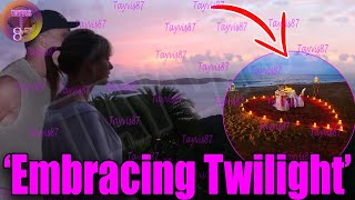 So Romance Travis Embracing Taylor Swift in Twilight during the couples island vacation [upl. by Orelu]