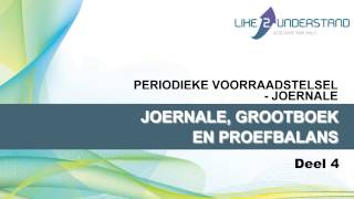 PERIODIEKE VOORRAADSTELSEL JOERNALE   4 JOERNALE GROOTBOEK EN PROEFBALANS [upl. by Herrah]