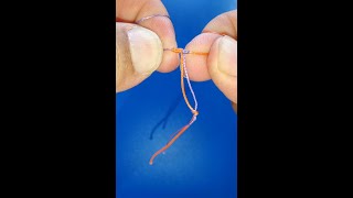 Grinner fishing knot  how to tie hook to braided mono or fluocarbone fishing line  video tutorial [upl. by Enaxor]