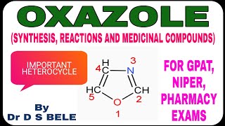 OXAZOLE SYNTHESIS REACTIONS AND MEDICINAL COMPOUNDS [upl. by Megen169]