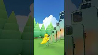 Duck 🦆 iPhone Gira Di smartphone dominoeffect gaming funny games gameplay [upl. by Rozalie]