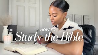 How I Study The Bible Step by Step  InDepth Method  Prayer [upl. by Vaden]