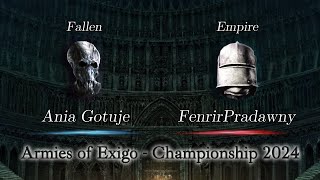 Ania Gotuje vs FenrirPradawny  Armies of Exigo Championship 2024 [upl. by Walters674]