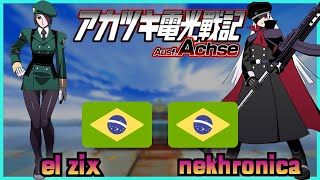 Akatsuki Blitzkampf Ausf Achse  el zix 🇧🇷 VS 🇧🇷 nekhronica  FLYCAST FIGHTCADE 2 [upl. by Eseilana406]