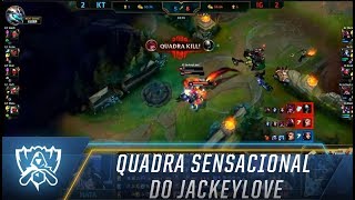 Quadra Kill sensacional do JackeyLove [upl. by Yorker431]