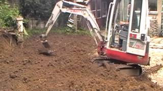 Takeuchi TB016 Grading Bank [upl. by Elmo]