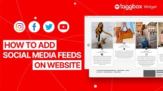 Simple Steps to Embed Social Media Feeds on Website  Taggbox Widget [upl. by Lucine]