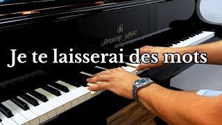 Je te laisserai des mots piano cover [upl. by Tedie]