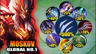 NEW META MOSKOV FULL ATTACK SPEED BUILD😱 ATK SPEED HACK  MOSKOV BEST BUILD 2024  MLBB [upl. by Llamaj]