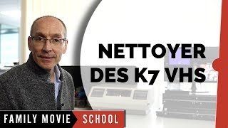 Tutoriel Comment sont Nettoyées les CassettesK7 Vidéo VHS  Family Movie Paris [upl. by Breech]