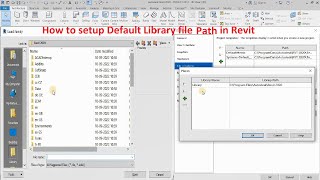 Default library file path settings in Revit [upl. by Kcinomod]