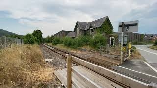 Laura Ashley Carno Wales Train Station amp windmills Lightning Thunder Drone Footage At The End [upl. by Einwahr]