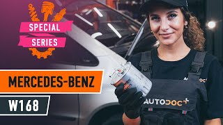 How to change fuel filter MERCEDES W168 TUTORIAL AUTODOC [upl. by Nireves]