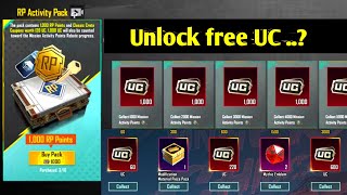 Unlock Rp activity pack UC in week4 Week5 amp Get Free mythic emblem in PUBG Amazing rebate [upl. by Drofxer]