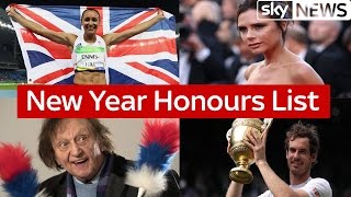 New Year Honours List revealed [upl. by Yllime]