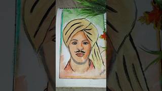 Bhagat Singh drawing art artlife viralvideo bhagatsingh [upl. by Adamik]