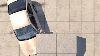 Realistic Frontal Crash Testing IIHS Overlap  BeamNGdrive [upl. by Natsuj]