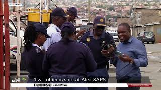 Alex Shooting I Two police officers receiving medical treatment  Calvin Dludla has more [upl. by Neerak50]