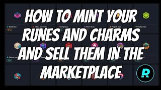 How To Mint Runes and Charms in Axie Origin and Sell Them In the Marketplace Tagalog [upl. by Idok]