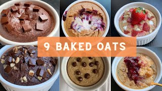 9 Baked Oats Recipes  i tried the BEST baked oatmeal recipes  Low Calorie Desserts for Breakfast [upl. by Radburn590]