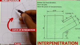 INTERPRETATION Interpenetration in technical drawing [upl. by Raveaux]