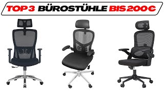 Beste Bürostühle bis 200€ im TestVergleich 2024 TOP 3 🥇Ergonomische Drehstühle mit Kopfstütze [upl. by Kasevich]