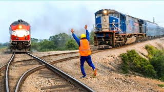 Increíbles Incidentes con Trenes Captados por las Cámaras [upl. by Ettezoj886]