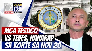 SonshineNewsBlast Mga testigo vs Arnie Teves haharap sa korte sa Nov 20 [upl. by Euqinobe653]