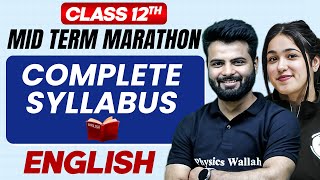 Complete CBSE English  Class 12th  MID Term in One Shot  Marathon Series 🔥 [upl. by Nnylyak]