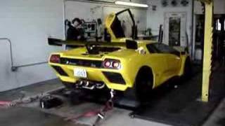 Roys Lamborghini Diablo GTR on Dyno [upl. by Salvatore]