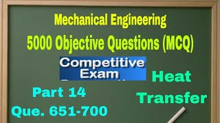 5000 Objective Questions of Mechanical Engineering ll Heat Transfer ll Que 651700 ll Video14 [upl. by Gensler]