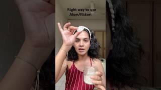 How to use AlumFitkari on face skincare [upl. by Wiese]