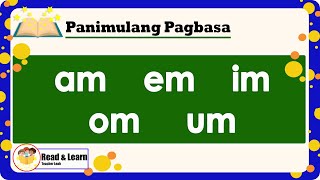 Panimulang Pagbasa I am em im om um I Read and Learn [upl. by Tristram873]