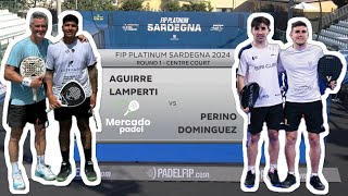 Reacción  Tolito Aguirre y Miguel Lamperti vs Dominguez y Perino  Partido Completo Padel FIP [upl. by Fafa]