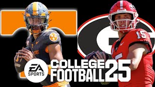 Tennessee vs Georgia CFB SimulationEA Sports College Football 25 [upl. by Haroppizt48]