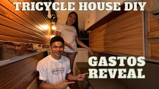 Gastos Reveal  Magkano Inabot Paggawa Tricycle House [upl. by Ecylahs]