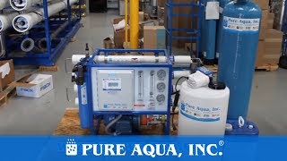 Commercial Seawater Reverse Osmosis Machine Kenya 1300 GPD  wwwPureAquacom [upl. by Nan755]