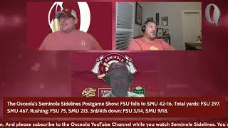 The Osceolas Seminole Sidelines Postgame Show First impressions of FSU vs SMU [upl. by Herm]