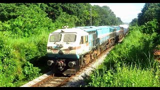 Twin WDG4s roaring with loaded BOXN train [upl. by Colas205]