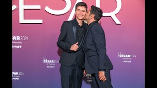 Jamel Debbouze et son fils Léon beau moment de tendresse sur le tapis rouge [upl. by Reinar]