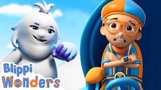 Blippi Wonders  Snowy Mountain Adventure  Blippi Animated Series  Cartoons For Kids [upl. by Nevarc]