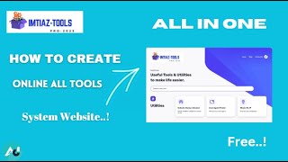 How To Create Online Tools Website [upl. by Icyaj]