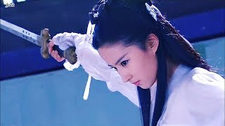 Yifei Liu  Fascinating Fight Scenes in Condor Heroes  刘亦菲《神雕侠侣》小龙女打戏混剪 [upl. by Engedi]