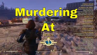 Fallout 76 PVP  Sandman at Level 9 while Demolishing HIGH LEVELS  Low Level Gameplay Episode 2 [upl. by Bohi]