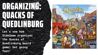 Organizing the Quacks of Quedlinburg Fully Sleeved with All Expansions and Upgrades SideGameLLC [upl. by Dilks]