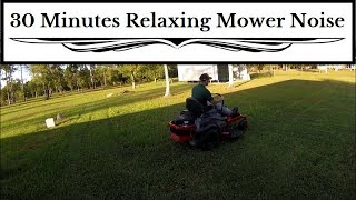 Relaxing Mower Sounds  30 Minutes Only Mowing [upl. by Meraree]