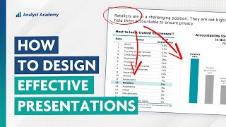 How to Design Effective Presentations 5 Practical Tips from the Consulting Industry [upl. by Anitnuahs741]