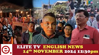 ELITE TV 1230 PM ENGLISH NEWS  14th NOVEMBER 2024 [upl. by Artnoed]